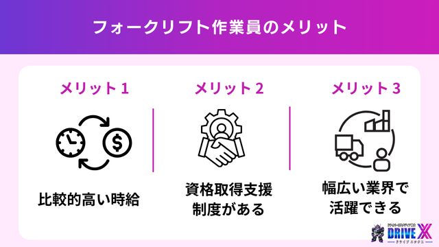 意外と多い?フォークリフト作業員のメリット