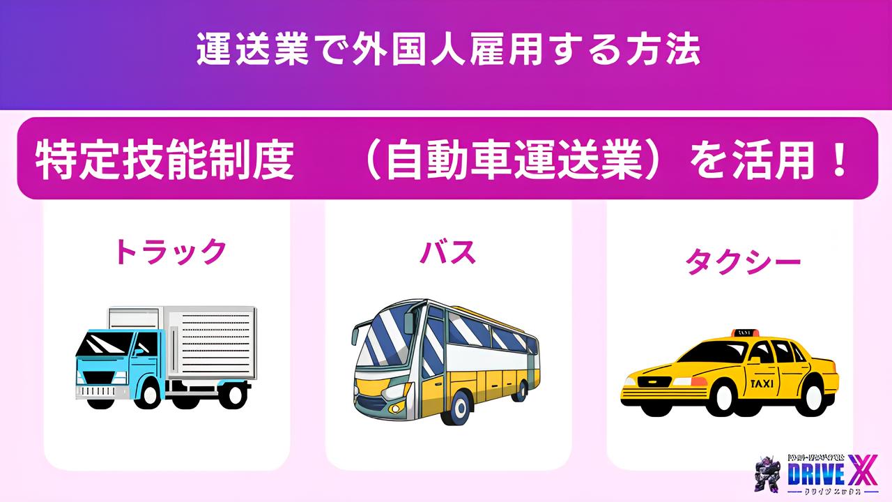 運送業で外国人雇用する方法