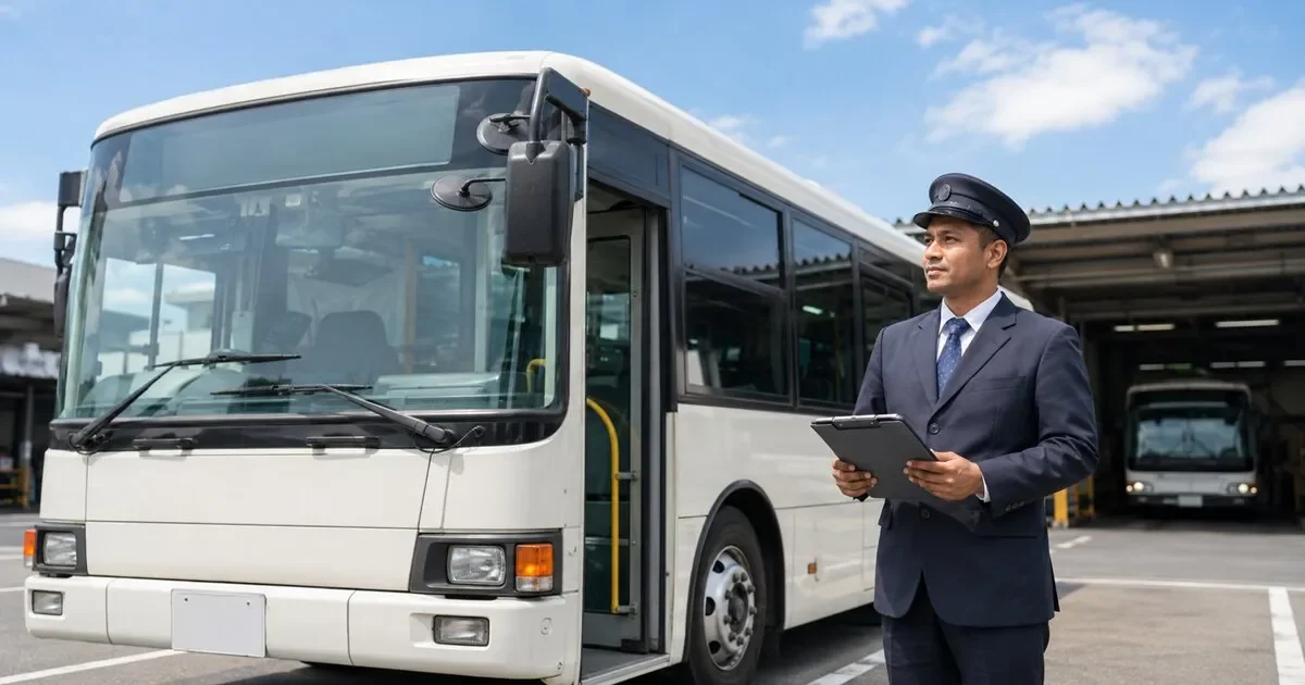 バス運転手 外国人 メインビジュアル画像
