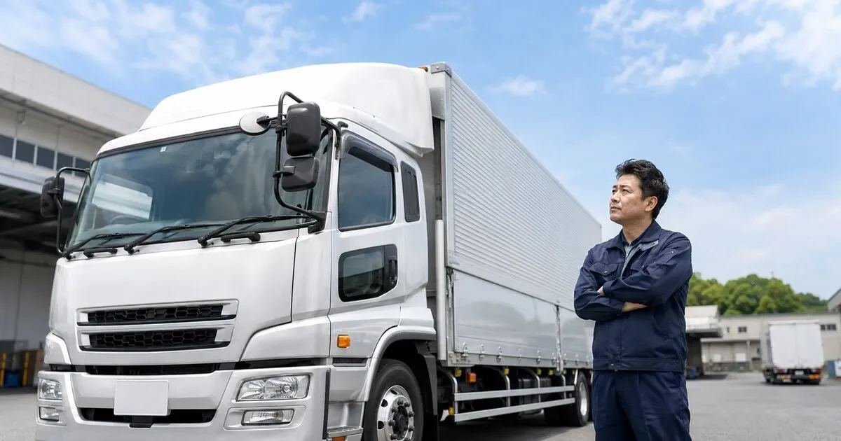 トラック運転手 後悔 メインビジュアル画像